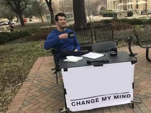 Change My Mind meme about Barkbus