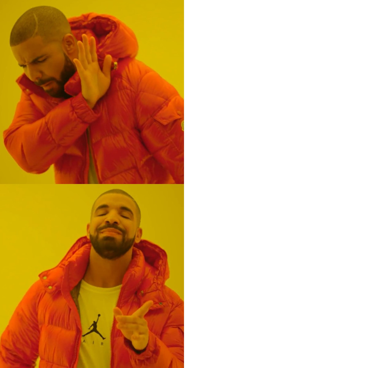 Drake Hotline Bling meme about Barkbus